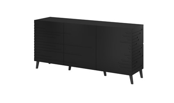 Poza cu Nova chest of drawers 155x40x72 Black Mat (NOVA KOM155 CZ)