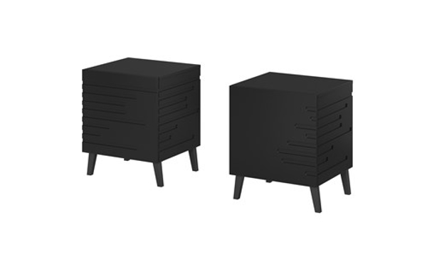 Poza cu Cama bedside cabinet NOVA 44x40x52 mat black (NOVA SZF CZ)