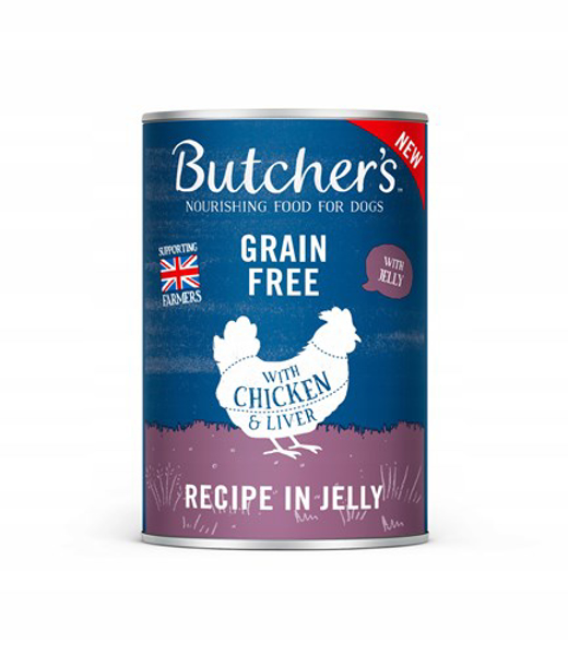 Poza cu Butcher's Original Recipe in Jelly chunks with chicken in jelly 400g