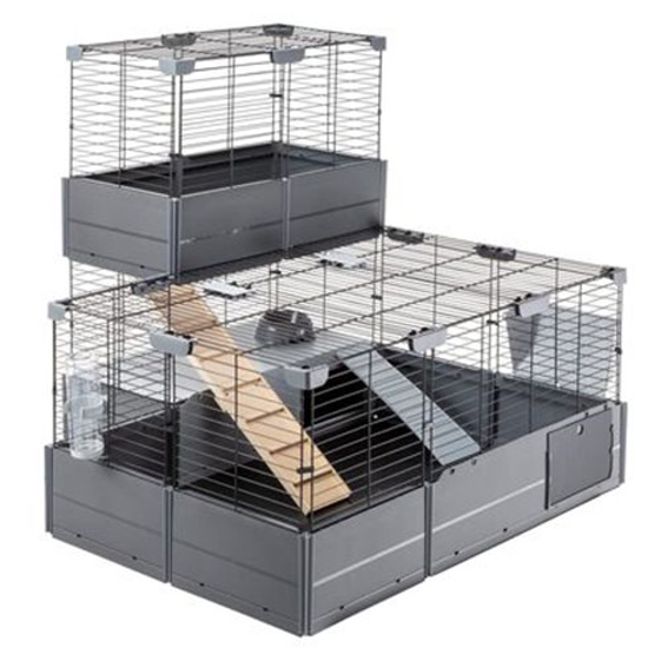 Poza cu FERPLAST Multipla Double - modular cage for rabbit or guinea pig - 107.5 x 72 x 96.5 cm (57042817)
