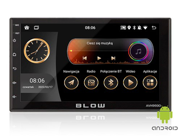 Poza cu BLOW AVH-9930 Player auto 2DIN 7'' GPS Android 11 (78-320#)