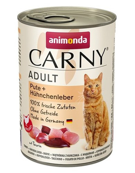 Poza cu ANIMONDA Cat Carny Adult Turkey with chicken liver - wet cat food - 400g