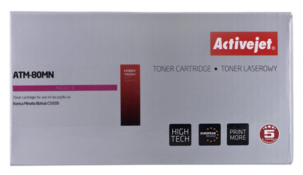 Poza cu Activejet ATM-80MN toner cartridge for Konica Minolta printers, replacement Konica Minolta TNP80M, Supreme, 9000 pages, purple (ATM-80MN)