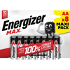 Poza cu ENERGIZER ALKALINE BATTERIES MAX AA LR6, 8 PIECES, ECO PACKAGING (437727)