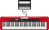 Poza cu Casio CT-S200 MIDI keyboard 61 keys USB Red, White (MU CT-S200 RD)