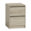 Poza cu Topeshop K2 SONOMA nightstand/bedside table 2 drawer(s) Oak