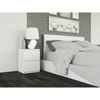 Poza cu Topeshop M2 WHITE nightstand/bedside table 2 drawer(s) White