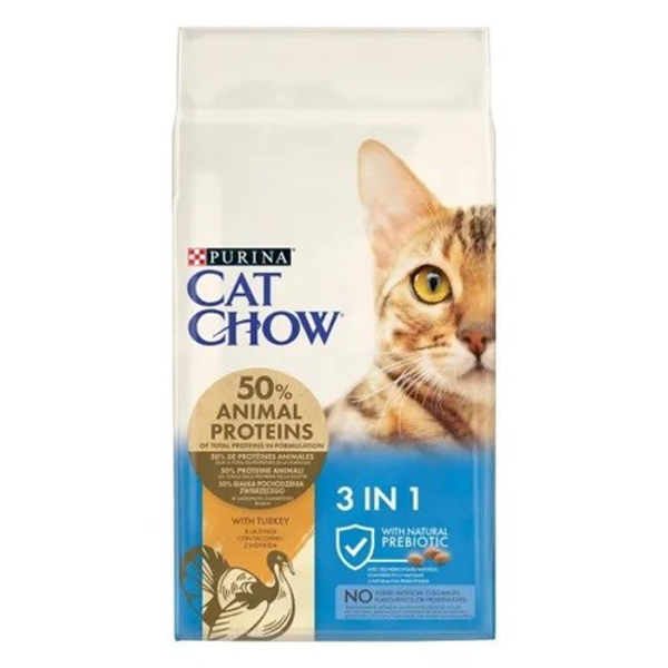 Poza cu Purina Cat Chow 3in1 cats dry food Adult Turkey 15 kg