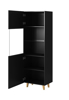 Poza cu Display cabinet PAFOS 60x40x182 mat black (PAFOS WIT CZ)
