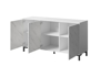 Poza cu MARMO 3D chest of drawers 150x45x80.5 cm white matt/marble white (MARMO KOM150 BI)
