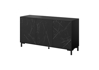 Poza cu MARMO 3D chest of drawers 150x45x80.5 cm matte black/marble black (MARMO KOM150 CZ)