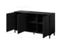 Poza cu MARMO 3D chest of drawers 150x45x80.5 cm matte black/marble black (MARMO KOM150 CZ)
