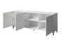 Poza cu MARMO 3D chest of drawers 200x45x80,5 cm white matt/marble white (MARMO KOM200 BI)