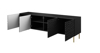 Poza cu RTV HOLE cabinet 190x40.5x59.5 cm matte black (HOLE RTV190 CZ)