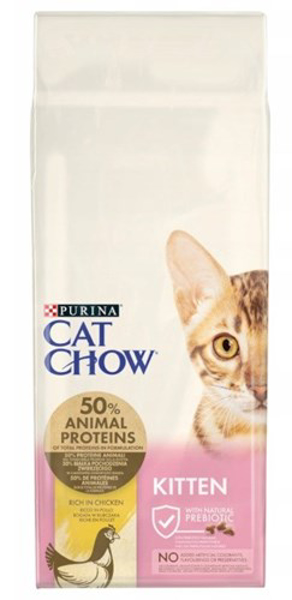 Poza cu Purina CAT CHOW cats dry food 15 kg Kitten Chicken