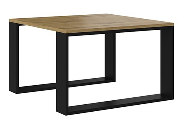 Poza cu MODERN MINI table 67x67x40 cm Artisan Oak/Black (MODERN MINI A/C)