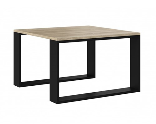 Poza cu MODERN MINI table 67x67x40 cm Sonoma oak/Black (MODERN MINI S/C)