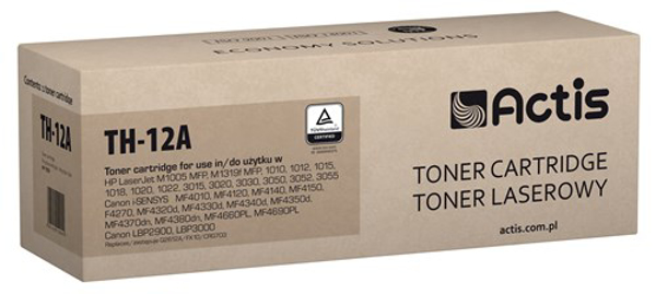 Poza cu Toner compatibil ACTIS TH-12A (replacement Canon, HP 12A CRG-703/FX-10 Q2612A Standard 2 000 pages black)