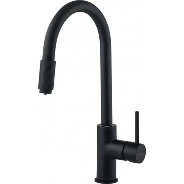 Poza cu DEANTE BLACK ASTER (BCA_N64M) KITCHEN MIXER WITH SWIVEL SPOUT AND CONNECTION TO WATER FILTER