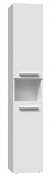 Poza cu Bathroom cabinet NEL I 31x30x174 cm, matt white (NEL I BIEL MAT)