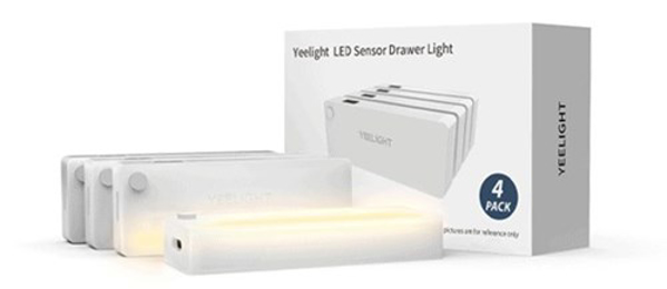 Poza cu Yeelight YLCTD001-4pc Sensor Drawer Light LED drawer light with motion sensor (4 pieces) (YLCTD001-4pc)