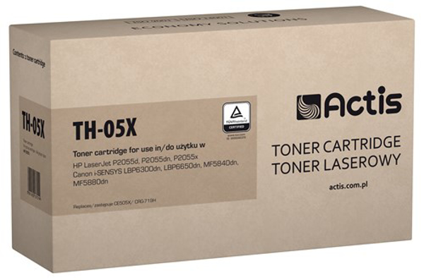 Poza cu Toner compatibil ACTIS TH-05X (replacement Canon, HP 05X CRG-719H CE505X Standard 6 500 pages black)