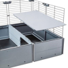 Poza cu FERPLAST Multipla Double - modular cage for rabbit or guinea pig - 107.5 x 72 x 96.5 cm (57042817)