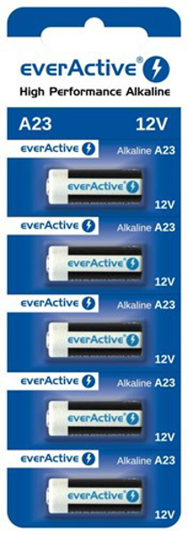 Poza cu Alkaline batteries everActive A23 12V - blister 5 pcs