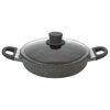 Poza cu BALLARINI Frying pan Murano deep with 2 handles and granite lid 24 cm 75002-942-0 (75002-942-0)