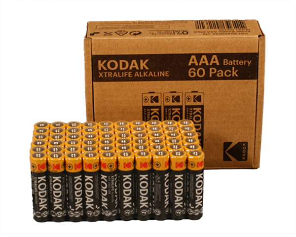 Poza cu Kodak XTRALIFE alkaline AAA battery (60 pack) (30422643)