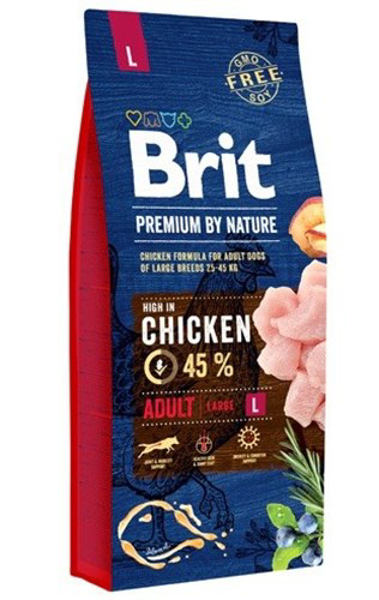 Poza cu BRIT Premium by Nature Chicken Large Adult - dry dog food - 8 kg