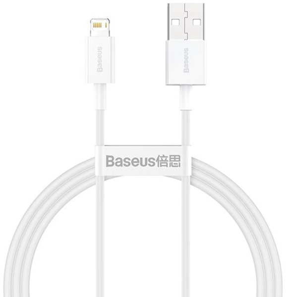 Poza cu Baseus CALYS-A02 mobile phone cable White 1 m USB A Lightning (CALYS-A02)