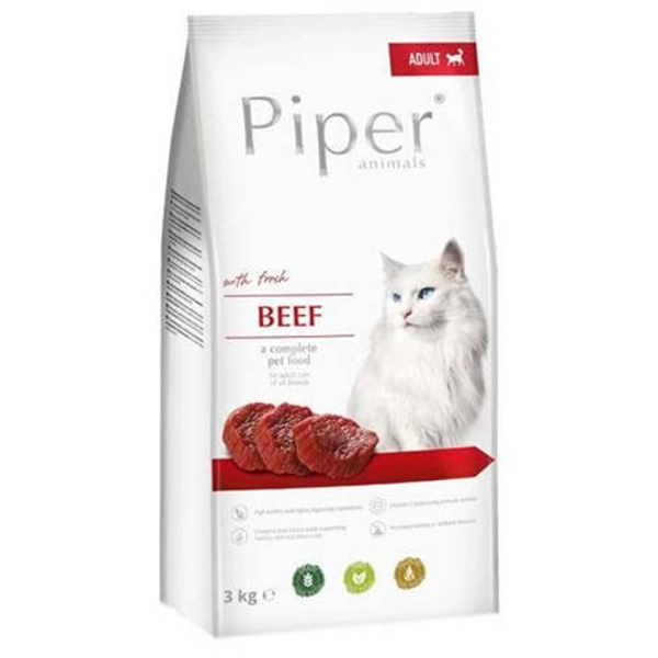 Poza cu DOLINA NOTECI Piper Animals with beef - Dry Cat Food - 3 kg