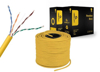 Poza cu Gembird UPC-5004E-SOL-Y networking cable Yellow 305 m Cat5e U/UTP (UTP) (UPC-5004E-SOL-Y)