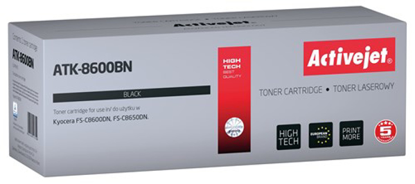 Poza cu Activejet ATK-8600BN Toner cartridge for Kyocera printers, Replacement Kyocera TK-8600K, Supreme, 30000 pages, black (ATK-8600BN)
