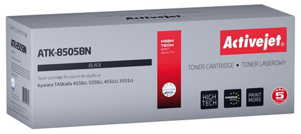 Poza cu Activejet ATK-8505BN Toner cartridge for Kyocera printers, Replacement Kyocera TK-8505K, Supreme, 30000 pages, black (ATK-8505BN)