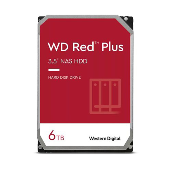 Poza cu Western Digital Red Plus WD60EFPX internal hard drive 3.5'' 6000 GB Serial ATA III (WD60EFPX)