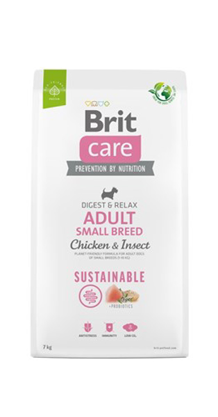 Poza cu BRIT Care Dog Sustainable Adult Small Breed Chicken & Insect - dry dog food - 7 kg (100-172174)