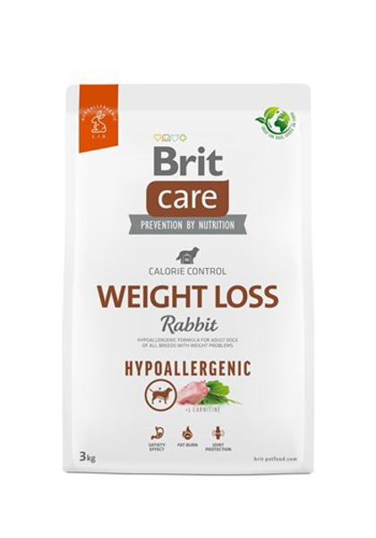Poza cu BRIT Care Hypoallergenic Adult Weight Loss Rabbit - dry dog food - 3 kg (100-172224)