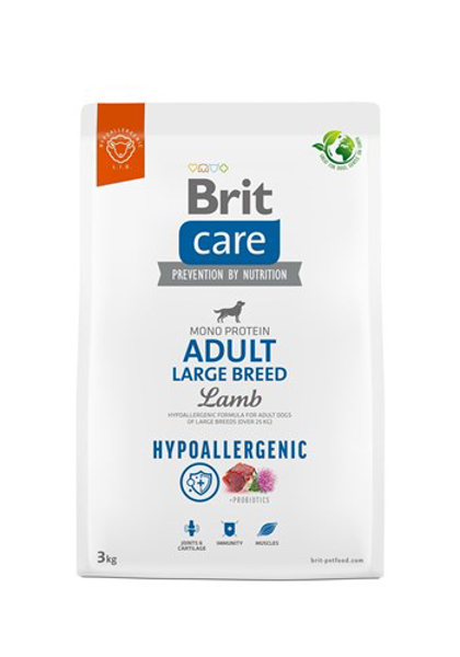 Poza cu BRIT Care Hypoallergenic Adult Large Breed Lamb - dry dog food - 3 kg (100-172221)