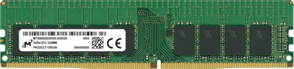 Poza cu Micron ECC UDIMM DDR4 16GB 1Rx8 3200MHz PC4-25600 MTA9ASF2G72AZ-3G2R Memorie de server (MTA9ASF2G72AZ-3G2R)