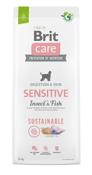 Poza cu BRIT Care Dog Sustainable Sensitive Insect & Fish - dry dog food - 12 kg (100-172189)