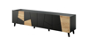 Poza cu RTV cabinet ETNA 200x42x52 black matt + oak craft (ETNA RTV200 CR)
