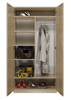 Poza cu Topeshop IGA 120 SON C KPL bedroom wardrobe/closet 7 shelves 2 door(s) Sonoma oak (IGA120 SZPR SO)