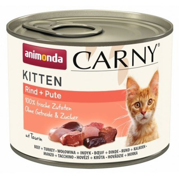 Poza cu ANIMONDA Carny Kitten Beef Turkey - wet cat food - 200g