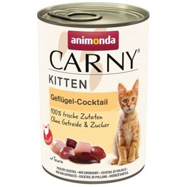 Poza cu ANIMONDA Cat Carny Kitten Cocktail with poultry - wet cat food- 400g