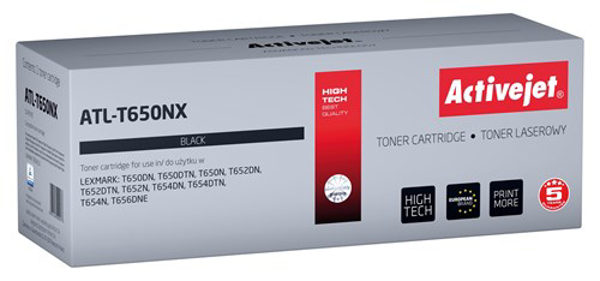Poza cu Activejet ATL-T650NX Toner cartridge for Lexmark printers, Replacement Lexmark T650H11E, Supreme, 25000 pages, black (ATL-T650NX)