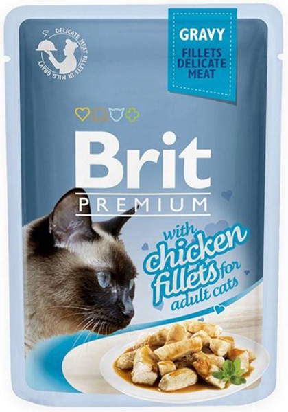 Poza cu BRIT Premium with Chicken Fillets - wet cat food - 85g