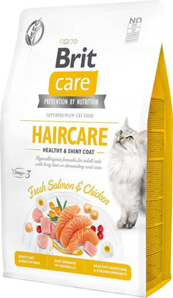 Poza cu BRIT Care Cat Grain-Free Haircare - dry cat food - 2 kg