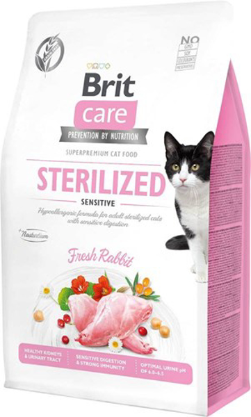 Poza cu BRIT Care Grain-Free Sterilized Sensitive - dry cat food - 2 kg